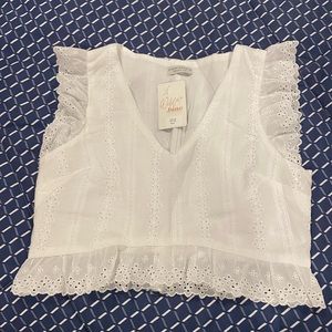 White Crop Boutique Top